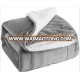 SZPLH  Heavy and warm witer soft fleece  wholesale reversible sherpa   blanket throw for bed and couch