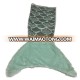 Knitted Mermaid Tail Blanket for Kids Little Mermaid Gradient Ramp Mermaid Gift for Girls