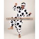 best design animal winter adult cow unisex fleece couples pajamas