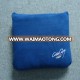 navy with customized logo anti pilling polar fleece zip Blanket with pillow cover