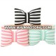 S17024A Lovely Stripe Bow Children Kids Car Pillow Cushion