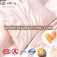 Home textile high quality 100% mulberry pink silk pillowcase real silk colorful pillow case