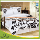 black printing hotel use comforter set