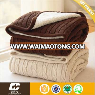 soft wholesale micro fleece sherpa throw blanket