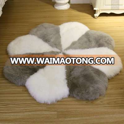 china supplier luxury animal faux fur area rug sofa floor mat