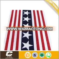 new design warm flag micro fleece sherpa blanket for winter