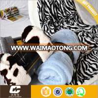 tip microplush striped double usage sherpa wool blanket bedding sets mink blanket