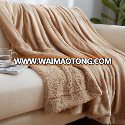 High Quality Wholesale King Size Sherpa Fleece Blanket