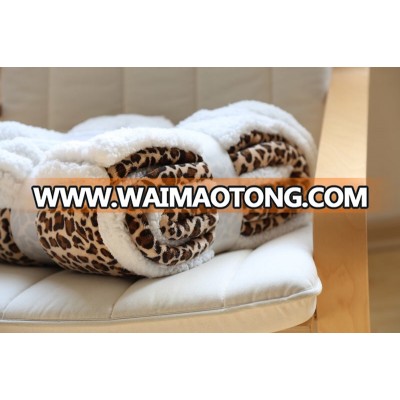 polyester composite super soft double-sided fleece blanket lambs wool blanket