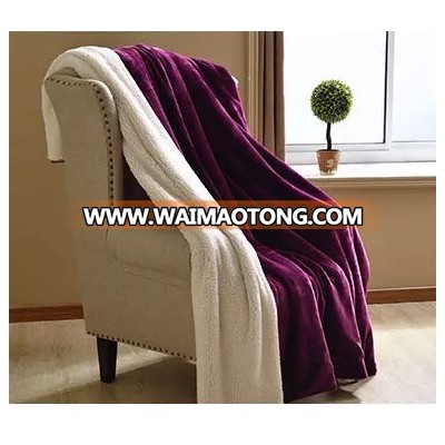 Hot Selling Polyester Luxury Flannel Mink Blanket