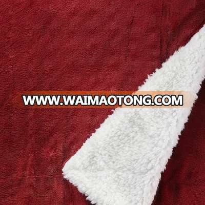 warm super soft 2plys solid sherpa blanket