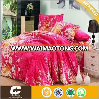 soft high quality photo print microfiber fleece blanket bedding set