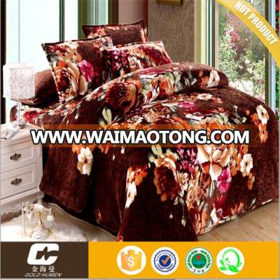 Queen size Luxury Flannel Fleece Bedding Sheet Bedding Set