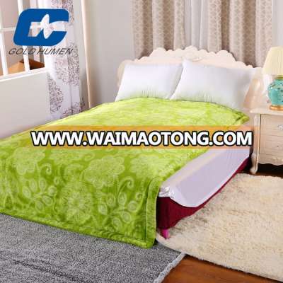 home use shaoxing supplier printed fleece large blanket for adults