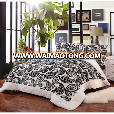 factory price wholesale warmth korean flannel bed sheet set in china