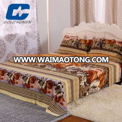 shaoxing supplier super soft printed fleece blanket for home use