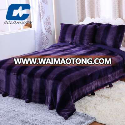 home textile chinese microfiber set bedding with flannel fleece