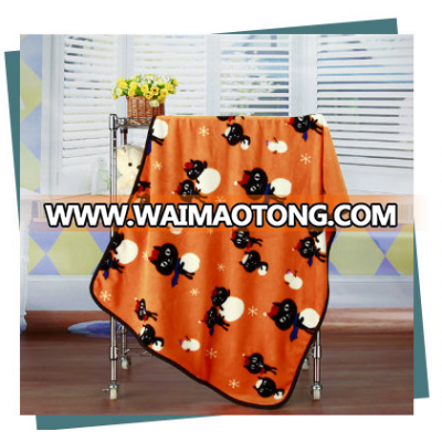 wholesale ultra soft 100% polyester coral fleece originality cat printed baby or children blanket