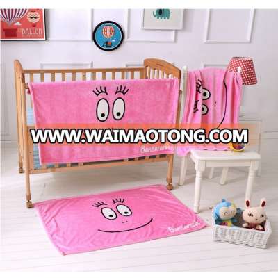 wholesale ultra soft 100% polyester Super Wings coral fleece baby or children blanket