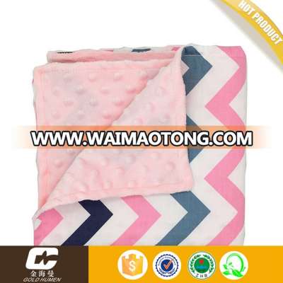 Factory price hot sale pressure bubble blanket microfiber printing baby blanket