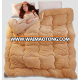 Hot sales wholesale 100% polyester khaki sherpa quilting set