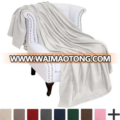 plain dyed soft polar fleece