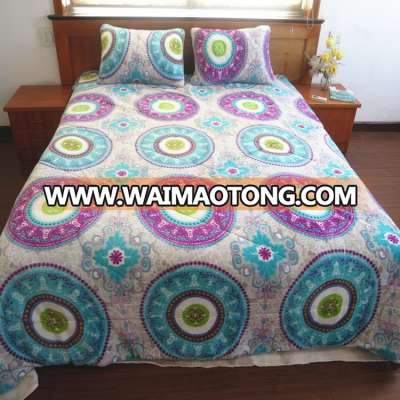 skin touch eco-friendly warm comforter 3D printing bedding set