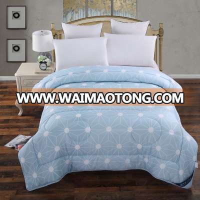 light green and light blue home textile high quality warmth quilting comforter