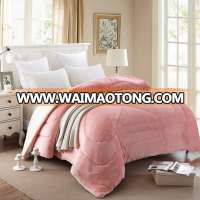 home textile Velvet Plush Light Weight warmth double sherpa and flannel bedding Quilt