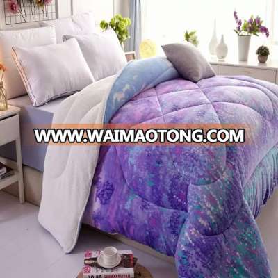 Chinese factory French lavender romantic super soft warmth Quilting comforter