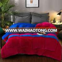 Chinese factory wholesale super mink flannel fleece quilting comforter