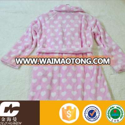 wholesale polar coral flannel fleece sleepwear pajamas bathrobe set