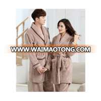 wholesale Couple pajamas sexy pumping flannel pajama home sleepwear or bathrobe