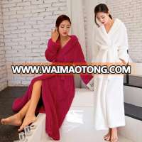 2018 light weight super soft merbau fleece sexy women wholesale bathrobe