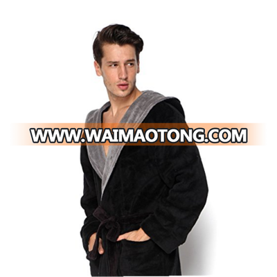 Wholesale sexy man coral fleece Waffle Kimono Robes Spa Bathrobe made in China