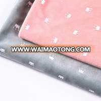 100%polyester printed super soft fleece fabric for baby blanket /throw