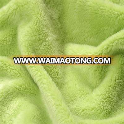 Super soft 100% polyester solid warmth coral fleece dyed for blankets/couch