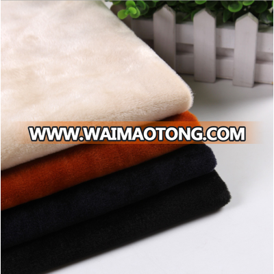 thick warm plain dyed micro-mink fleece fabric for bedding sets