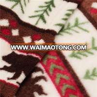 Wholesale new style super soft Christmas printed colar fleece fabric for blankets