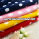 fashion colors home textile dot printed flannel fabric for blanket