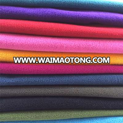 Chinese factory wholesale solid anti-pilling polar fleece fabric for garment