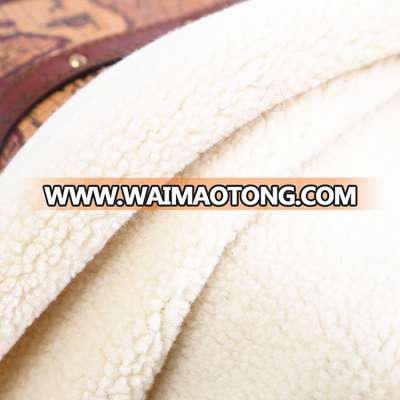 American hot selling 100% polyester luxury soild sherpa fabric for throw