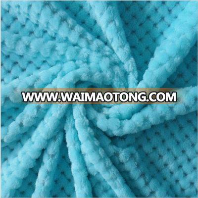 Chinese factory wholesale merbau knitting jacquard colar fleece fabric for home textile