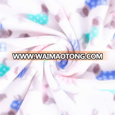 Wholesale lovely animal printed Anti-pilling Polar Fleece fabric for baby blankets