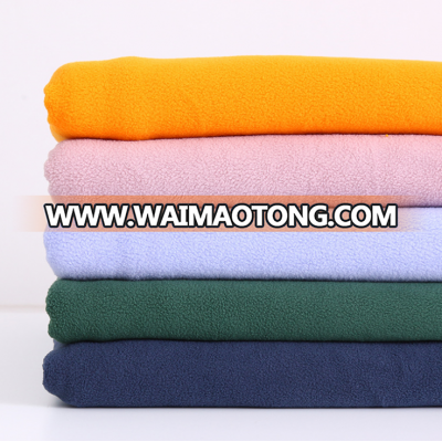 home textile wearable plain dyed anti-pill polar fleece for garment