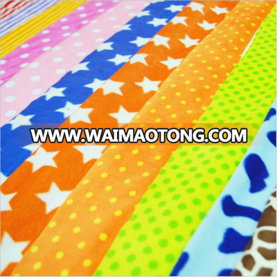 wholesale cheap price colorful printed flannel fleece fabric for blanket