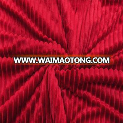 2017 hot selling new style warm textured flannel fleece fabric for bedding