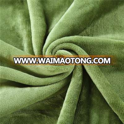 Chinese Factory Wholesale Velvet Light Weight Flannel Fabric For Blankets