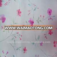 flower pattern print fabric 100% Polyester material Plain woven textile shorts