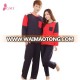 Lovers Long Sleeve 100% Cotton Color Block Pajamas Lingerie ,couples pajamas